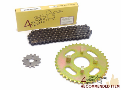Sprockets and chain set standard +2, 4sp, fits SS50