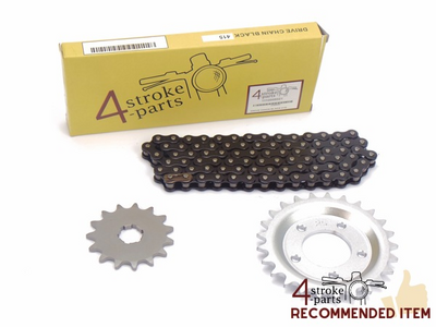 Sprockets and chain set, Novio, Amigo, BE, with shock absorbers, standard