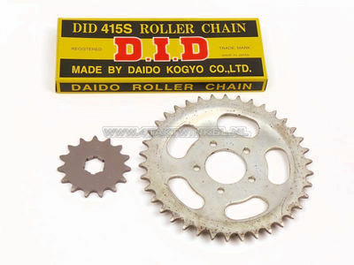 Sprockets and chain set, PS50k, standard