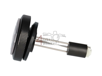 Fuel cap, with fuel sensor, black, fits Monkey